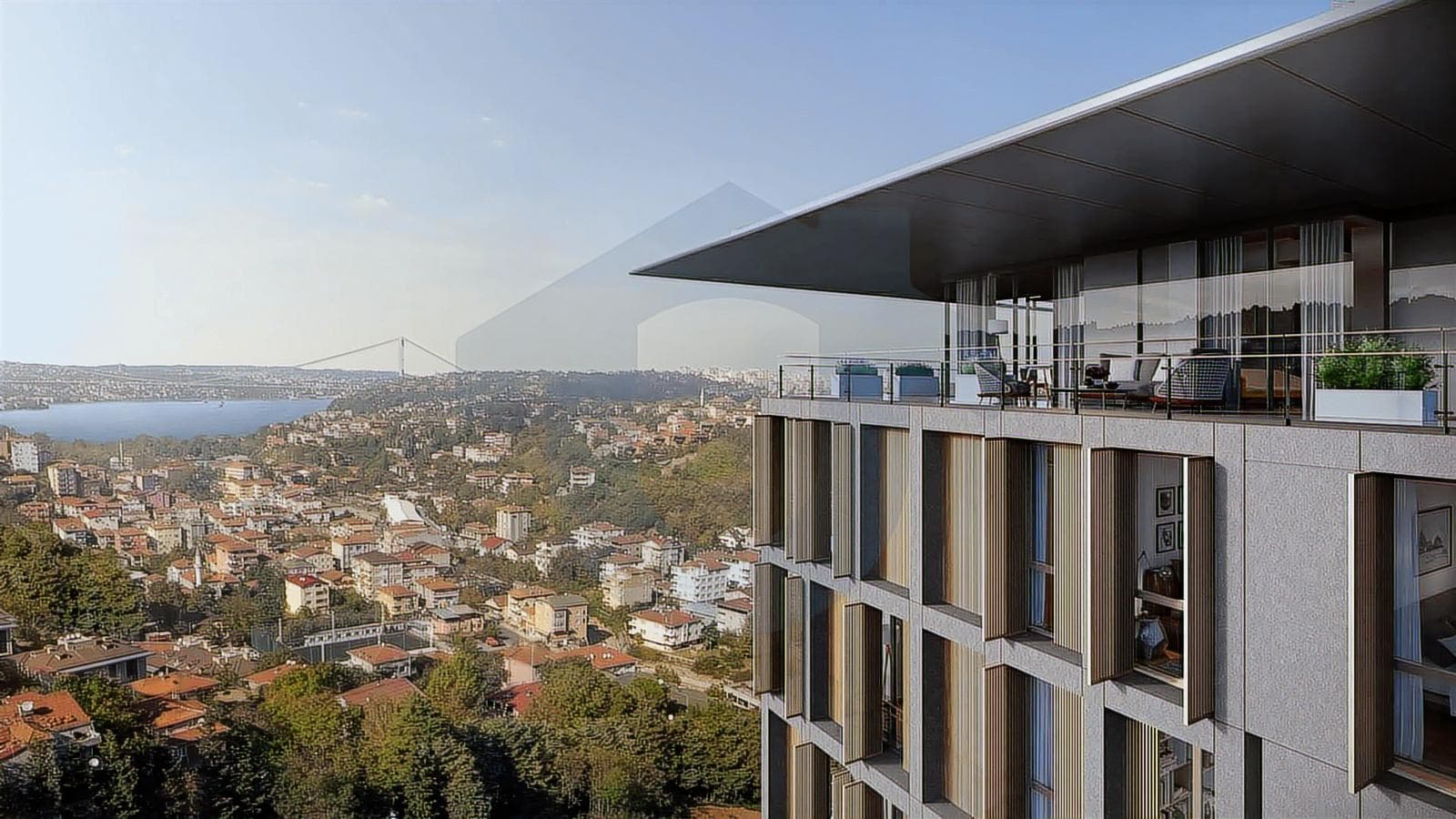 NEF Kandilli Reserve'de 3,5+1 Boğaz Manzaralı Şerefiyeli Teraslı