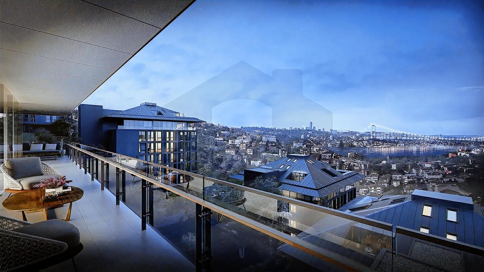 NEF Kandilli Reserve'de 3,5+1 Boğaz Manzaralı Şerefiyeli Teraslı image 4